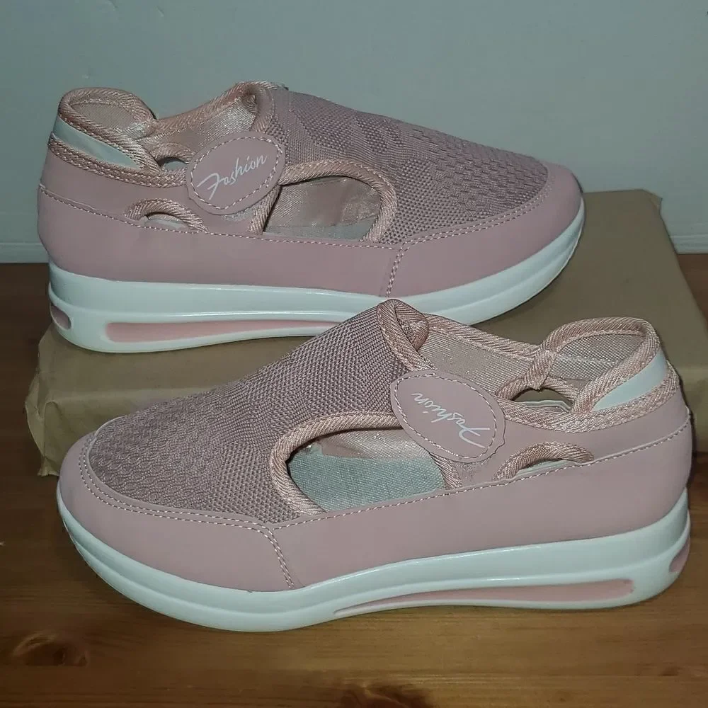Minimalist Cut Out Casual Breathable Soft Sole Slip On Shoes Women's New